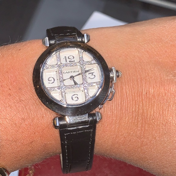 🌟🌟SOLD⭐️⭐️⭐️⭐️Pasha de Cartier automatic diamond - Picture 2 of 8